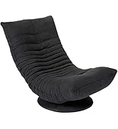 BIRDROCK HOME Swivel Floor Chair - 360 Adjustable Memory Foam Lounge Seat - Gaming - Comfortable ...