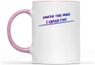 9. Inner 11Oz Pink Accent Coffee Mug