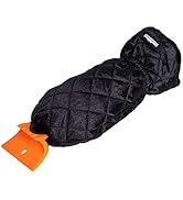 BIRDROCK HOME Ice Scraper Mitt for Car Windshield Window Heavy Duty - Warm Cozy Padded Glove - Co...