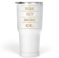 30 Oz White Large Tumbler