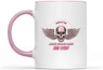 9. Inner 11Oz Pink Accent Coffee Mug