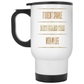 14 Oz White Travel Mug