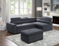 Fabric Sleeper Sofa Sectional with Adjustable Headrest