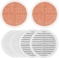 Bissell Spinwave- 6 Pack(2 White+ 2 Gray+ 2 Orange)