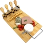 Bamboo Board With Cheese Slicer