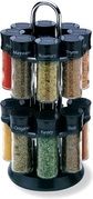 16 Glass Jar Spice Rack